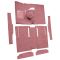 63-65 Mercury Comet Complete Carpet 13 Maroon