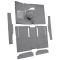63-65 Ford Ranchero Complete Carpet 01 Black