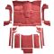 87-95 Jeep Wrangler Complete Carpet 8801-Flame Red