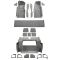 78-79 Chevy Corvette Complete Carpet 801-Black