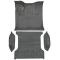 87-93 Ford Bronco Complete Carpet w/ Wheel Wells Cutpile  8082-Crystal Blue