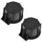 09-14 Ford F150 (w/Flow Through Console) Front Mounted Black Rubber Cup Holder Insert Pair (Dorman)