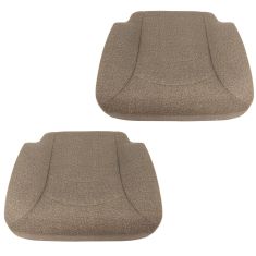 86-15 International (w/National Built Seats) Tan Twead Cloth Lower Seat Cushion Assy PAIR (DM)
