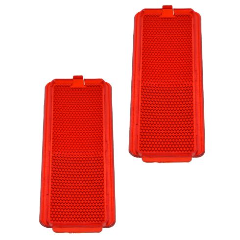 99-07 F250SD-F550SD; 00-05 Excsn Front or Rear Door trim Pnl Mtd Red Reflector Lens Pair (Ford)