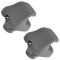 97-08 Civic; 98-06 Accord; 03 Pilot; 03-11 Element Gray Inner Sunvisor Holder Clip Pair(Honda)