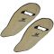 70-15 ~HONDA~ Logoed ~Seat Armour~ Tan Cotton Terry/Velour Bucket Seat Cover PAIR (Honda)