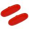 02-08 Ram 1500; 03-09 2500, 3500; 04-09 Drngo; 07-09 Aspen Frt Dr Pnl Mtd Red Refl Lens PAIR (Mopar)