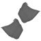 08-09 Durango; 07-09 Aspen Medium Slate Gray Front Seat Belt Anchor Trim Panel Cover PAIR (Mopar)