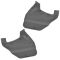 08-09 Durango; 07-09 Aspen Medium Slate Gray Front Seat Belt Anchor Trim Panel Cover PAIR (Mopar)