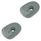 08-12 Jeep Liberty; 07-11 Dodge Nitro Molded Light Gray Sun Visor Support Clip PAIR (Mopar)