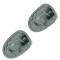 08-12 Jeep Liberty; 07-11 Dodge Nitro Molded Light Gray Sun Visor Support Clip PAIR (Mopar)