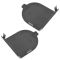 09-12 Jeep Liberty; 10-11 Dodge Nitro Front Seat Belt Slate Gray Anchor Cover Pair(Mopar)