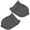 09-12 Jeep Liberty; 10-11 Dodge Nitro Front Seat Belt Slate Gray Anchor Cover Pair(Mopar)