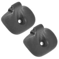 96-06 Chrysler Sebring Convertible Molded Black Plastic Inner Sun Visor Support Clip Pair(Mopar)