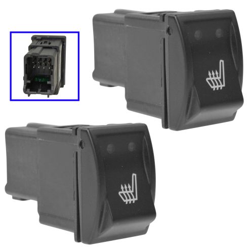 05-10 Chrysler 300; 06-10 Charger; 05-08 Magnum Dash Mounted Frnt Heated Seat Switch PAIR (Mopar)