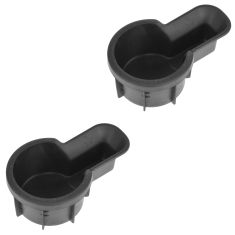 00-04 Nissan Frontier, Xterra Front Console Mounted Black Rubber Cupholder Insert PAIR (Nissan)