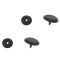 02-15 Toyota Multifit; 13-15 Scion IQ, IQ EV Seat Belt Buckle Gray Stopper Repair Kit Pair (Toyota)