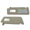 05-14 Toyota Tacoma Beige Cloth Sun Visor w/Integrated Mirror & Extension PAIR (Toyota)