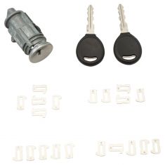 98-09 Chrysler, Dodge, Jeep, Plymouth Multifit Ignition Lock Cylinder w/Tumblers & Keys (Dorman)
