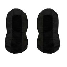 Dickies: PHOENIX Heavy Duty Universal Fit BLACK Bucket Seat & Headrest Cover (2 PIECE SET)