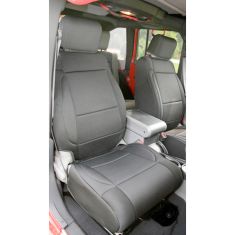 Neoprene Front Seat Covers, Black, 11-14 Jeep Wrangler