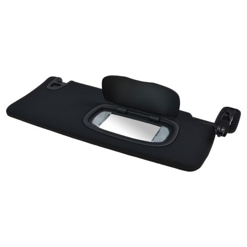 12-14 Dodge Dart Black Cloth Sunvisor w/Integrated Illuminated Vanity Mirror RH (Mopar)