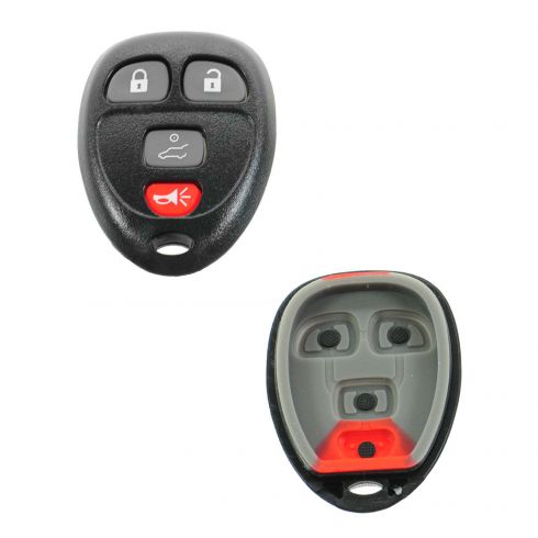04-12 GM Multifit (w/o Remote Start) 4 Button Keyless Entry Remote Transmitter Case w/Insert