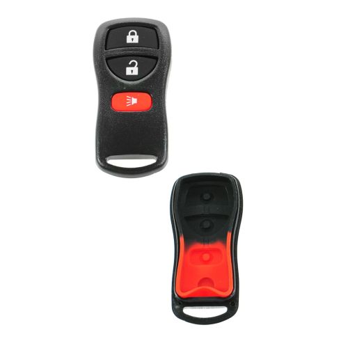 01-12 Nissan Multifit (3 Button) Keyless Remote Case w/Insert (FCC ID: KBRASTU15)