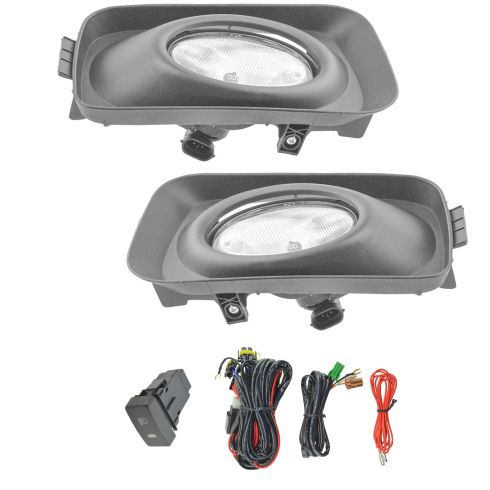 04-05 Acura TSX Add-on Clear Lens Fog Light Pair w/ Installation Kit