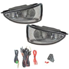 04-05 Honda Civic Add-on Clear Lens Fog Light Pair w/ Installation Kit