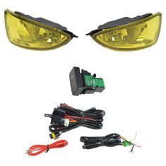 04-05 Honda Civic Add-on Yellow Lens Fog Light Pair w/ Installation Kit