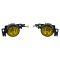 99-00 Honda Civic Add-on Yellow Lens Fog Light Pair w/ Installation Kit