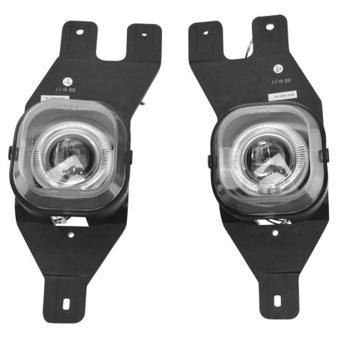 01-04 Ford Excursion, Super Duty Pickup Performance Clear Halo Fog Light Pair
