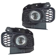 99-04 Ford F-Series Pickup Performance Clear Lens Halo Style Fog Light Pair
