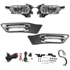 02-04 Honda CR-V Add-on Clear Lens Fog Light Pair w/ Installation Kit