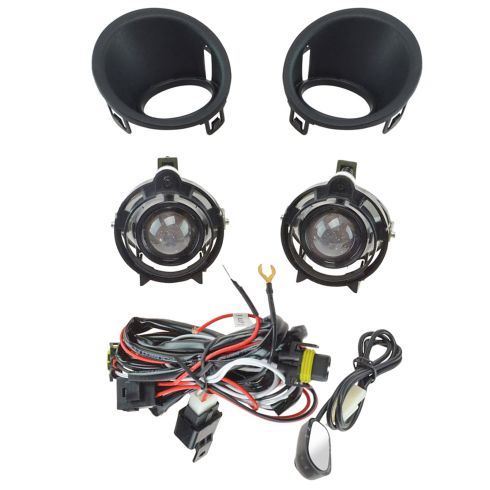 14-15 Chevy Camaro 3.6 Add-on Clear Lens Projector Fog Light Pair w/ Install Kit