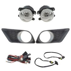 11-14 Dodge Charger Add-on Clear Lens Fog Light Pair w/ Installation Kit