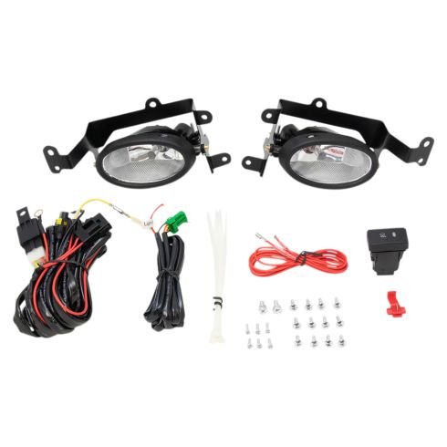 06-08 Honda Civic Coupe Add-on Clear Lens Fog Light Pair w/ Installation Kit