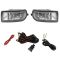 98-07 Toyota Land Cruiser Add-on Clear Lens Fog Light Pair w/ Installation Kit