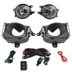 10-11 Toyota Prius Add-on Clear Lens Fog Light Pair w/ Installation Kit