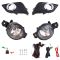 17-18 Nissan Sentra Add-on Clear Lens Fog Light Pair w/ Installation Kit