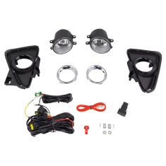 16-17 Toyota Rav4 Add-on Clear Lens Fog Light Pair w/ Installation Kit
