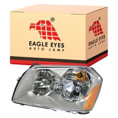 05-07 Dodge Magnum Headlight w/Chrome Background LH