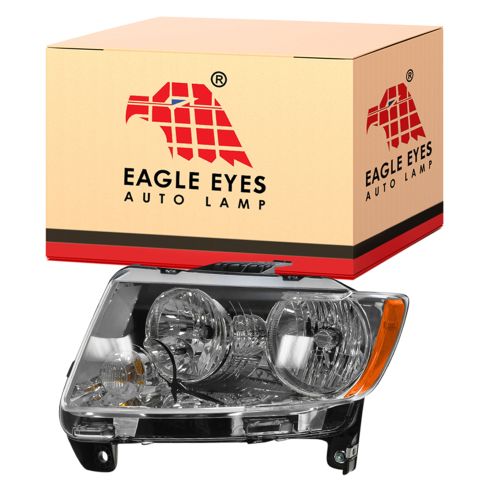 11-12 Jeep Compass Halogen Headlight (w/o Leveling Feature) LH