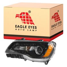 11-14 Chrysler 300 Halogen Headlight w/Black Bezel LH