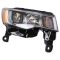 17-18 Jeep Grand Cherokee Halogen Headlight Chrome RH