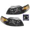 99-04 Mustang Headlights (Smoked) PAIR