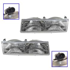 Mercury Cougar Grand Marquis Driver Passenger Side 2 Piece Headlight Set Diy Solutions