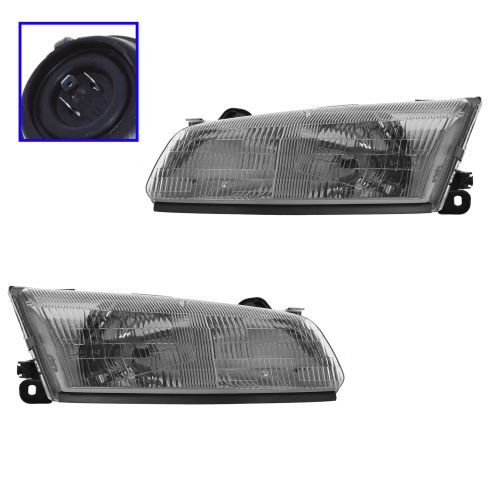How To Replace Headlight 97 99 Toyota Camry 1a Auto 1997 99 Toyota Camry Headlight Pair