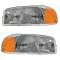 1999-02 Sierra Composite Headlight Pair